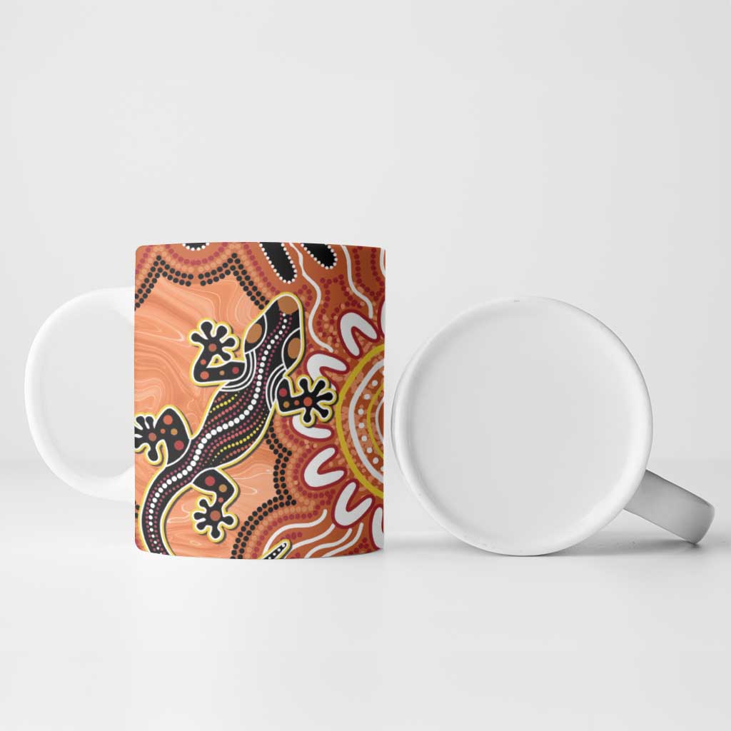 Personalised Australia Lizard NAIDOC Week 2026 Ceramic Mug 50 Years of Deadly Aboriginal Art