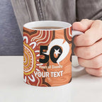 Personalised Australia Lizard NAIDOC Week 2026 Ceramic Mug 50 Years of Deadly Aboriginal Art
