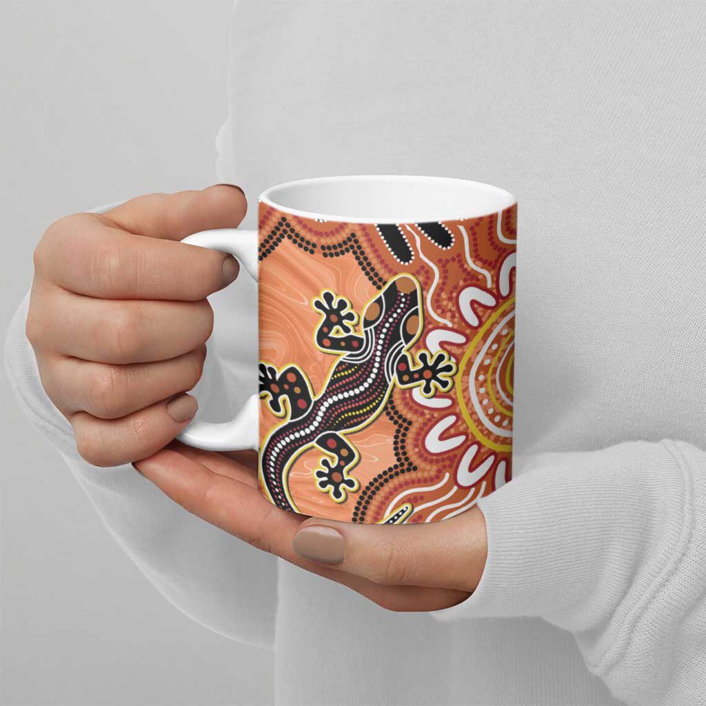Personalised Australia Lizard NAIDOC Week 2026 Ceramic Mug 50 Years of Deadly Aboriginal Art