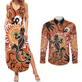 Personalised Australia Lizard NAIDOC Week 2026 Couples Matching Summer Maxi Dress and Long Sleeve Button Shirt 50 Years of Deadly Aboriginal Art