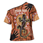 Personalised Australia Lizard NAIDOC Week 2026 Cross Shoulder Shirt 50 Years of Deadly Aboriginal Art