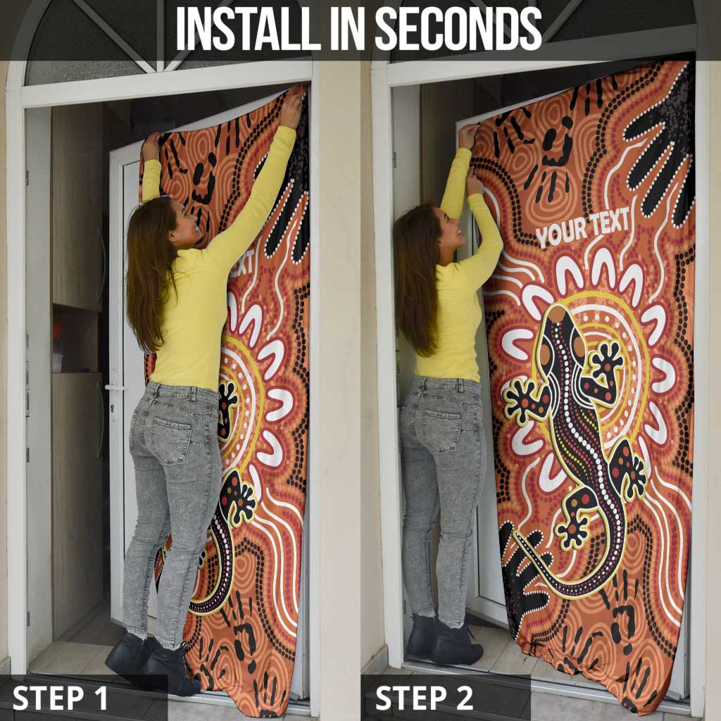 Personalised Australia Lizard NAIDOC Week 2026 Door Cover 50 Years of Deadly Aboriginal Art