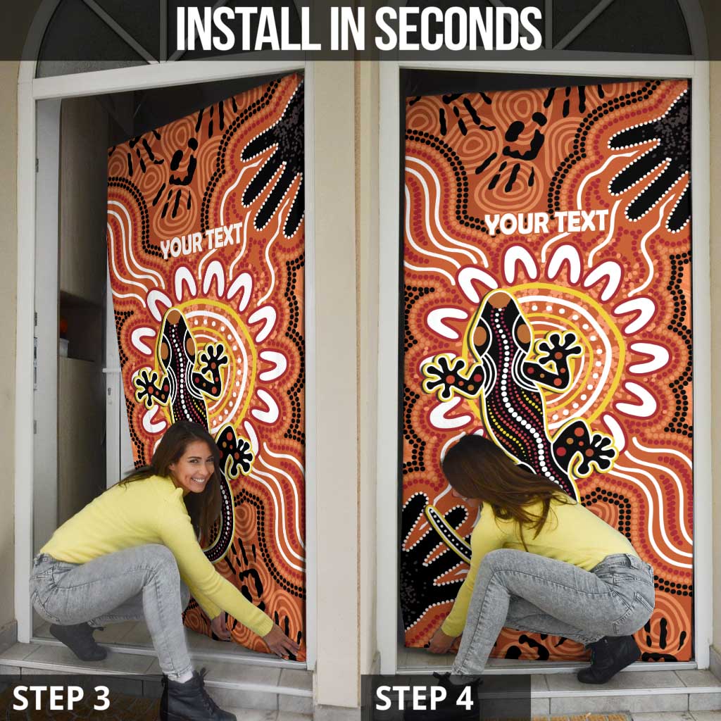 Personalised Australia Lizard NAIDOC Week 2026 Door Cover 50 Years of Deadly Aboriginal Art