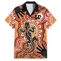 Personalised Australia Lizard NAIDOC Week 2026 Family Matching Long Sleeve Bodycon Dress and Hawaiian Shirt 50 Years of Deadly Aboriginal Art