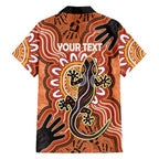 Personalised Australia Lizard NAIDOC Week 2026 Family Matching Long Sleeve Bodycon Dress and Hawaiian Shirt 50 Years of Deadly Aboriginal Art