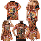 Personalised Australia Lizard NAIDOC Week 2026 Family Matching Mermaid Dress and Hawaiian Shirt 50 Years of Deadly Aboriginal Art