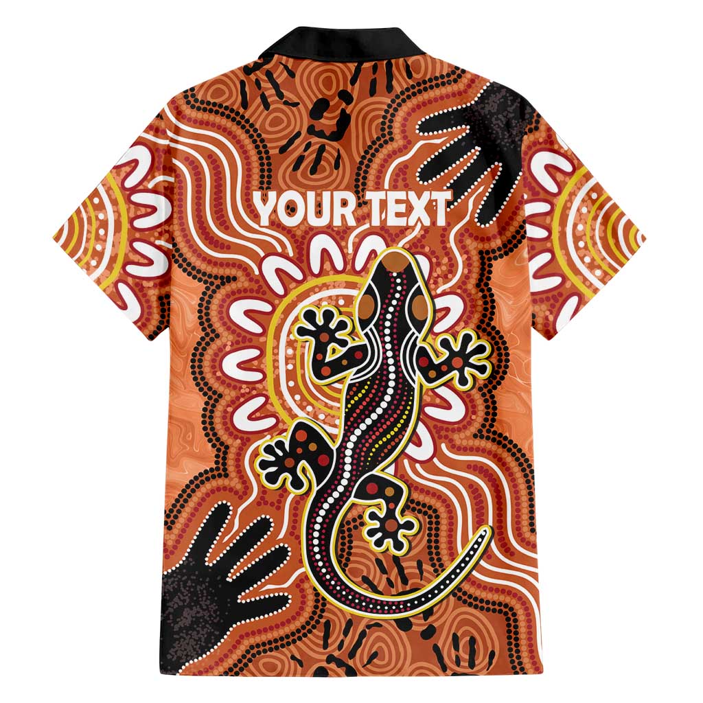 Personalised Australia Lizard NAIDOC Week 2026 Family Matching Off Shoulder Maxi Dress and Hawaiian Shirt 50 Years of Deadly Aboriginal Art