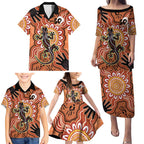 Personalised Australia Lizard NAIDOC Week 2026 Family Matching Puletasi and Hawaiian Shirt 50 Years of Deadly Aboriginal Art