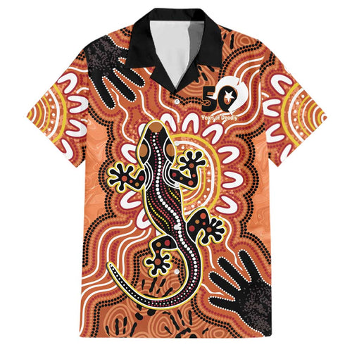 Personalised Australia Lizard NAIDOC Week 2026 Family Matching Puletasi and Hawaiian Shirt 50 Years of Deadly Aboriginal Art