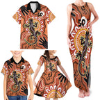 Personalised Australia Lizard NAIDOC Week 2026 Family Matching Tank Maxi Dress and Hawaiian Shirt 50 Years of Deadly Aboriginal Art