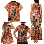 Personalised Australia Lizard NAIDOC Week 2026 Family Matching Tank Maxi Dress and Hawaiian Shirt 50 Years of Deadly Aboriginal Art