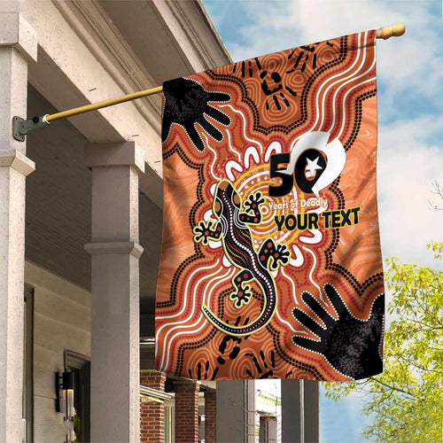 Personalised Australia Lizard NAIDOC Week 2026 Garden Flag 50 Years of Deadly Aboriginal Art