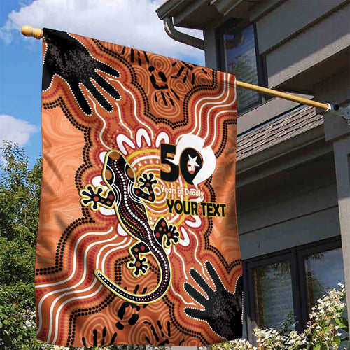 Personalised Australia Lizard NAIDOC Week 2026 Garden Flag 50 Years of Deadly Aboriginal Art