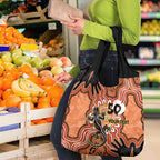 Personalised Australia Lizard NAIDOC Week 2026 Grocery Bag 50 Years of Deadly Aboriginal Art