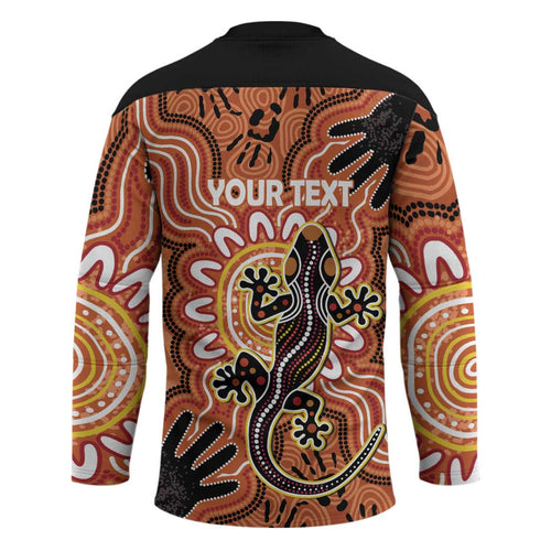 Personalised Australia Lizard NAIDOC Week 2026 Hockey Jersey 50 Years of Deadly Aboriginal Art