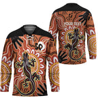Personalised Australia Lizard NAIDOC Week 2026 Hockey Jersey 50 Years of Deadly Aboriginal Art