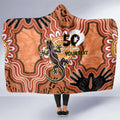 Personalised Australia Lizard NAIDOC Week 2026 Hooded Blanket 50 Years of Deadly Aboriginal Art