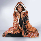 Personalised Australia Lizard NAIDOC Week 2026 Hooded Blanket 50 Years of Deadly Aboriginal Art