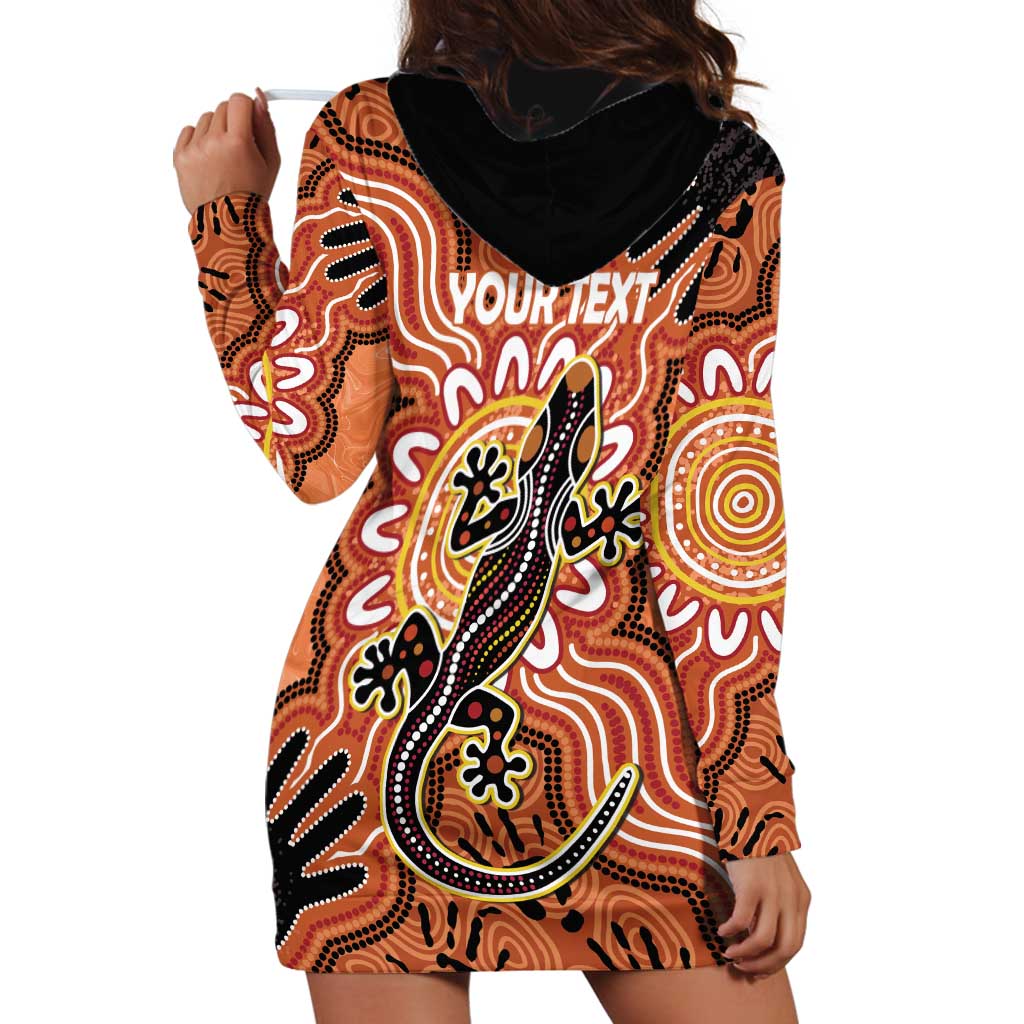 Personalised Australia Lizard NAIDOC Week 2026 Hoodie Dress 50 Years of Deadly Aboriginal Art