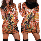 Personalised Australia Lizard NAIDOC Week 2026 Hoodie Dress 50 Years of Deadly Aboriginal Art