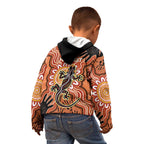 Personalised Australia Lizard NAIDOC Week 2026 Kid Hoodie 50 Years of Deadly Aboriginal Art