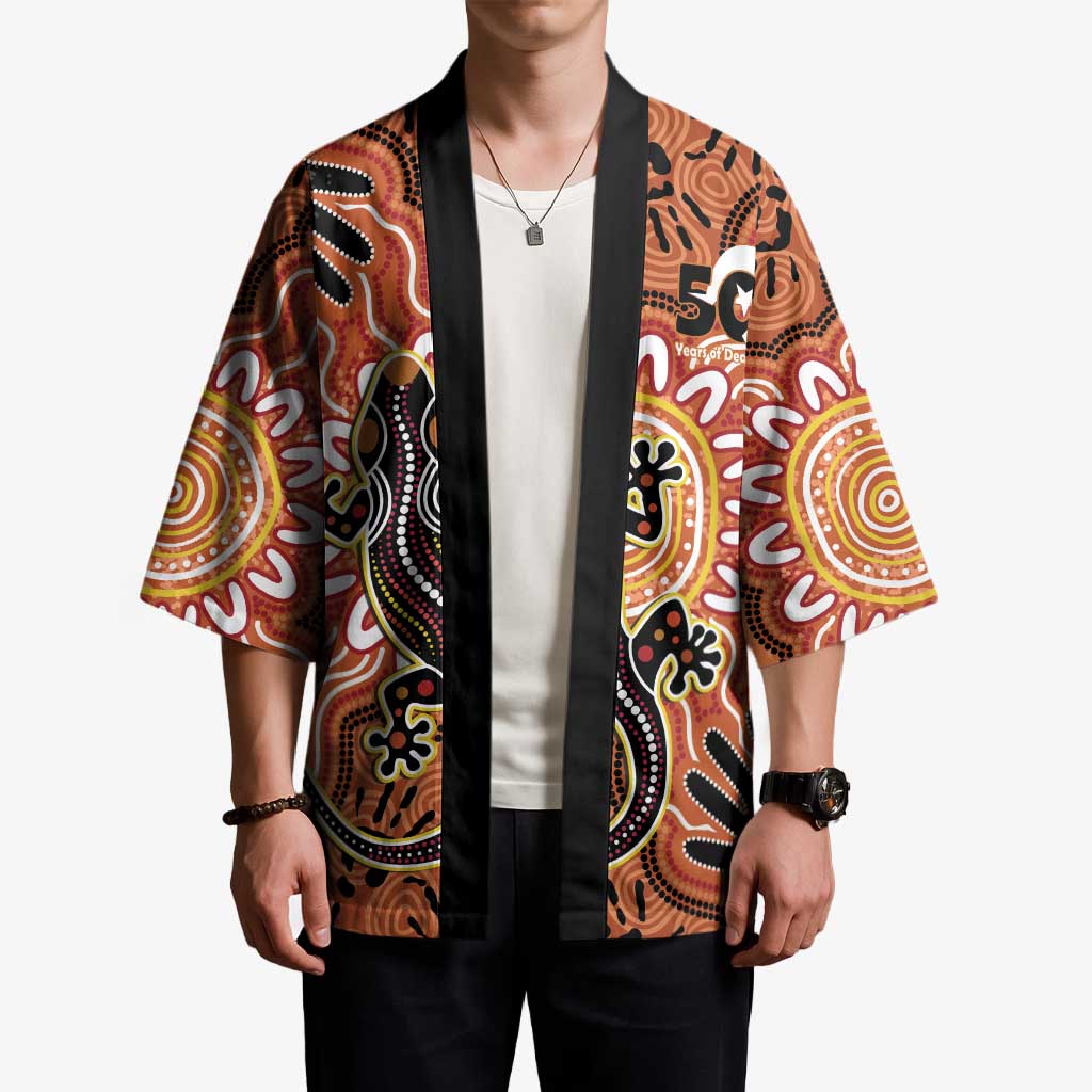 Personalised Australia Lizard NAIDOC Week 2026 Kimono 50 Years of Deadly Aboriginal Art