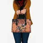Personalised Australia Lizard NAIDOC Week 2026 Leather Bag 50 Years of Deadly Aboriginal Art