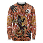 Personalised Australia Lizard NAIDOC Week 2026 Long Sleeve Shirt 50 Years of Deadly Aboriginal Art