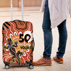 Personalised Australia Lizard NAIDOC Week 2026 Luggage Cover 50 Years of Deadly Aboriginal Art