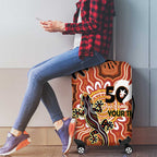 Personalised Australia Lizard NAIDOC Week 2026 Luggage Cover 50 Years of Deadly Aboriginal Art