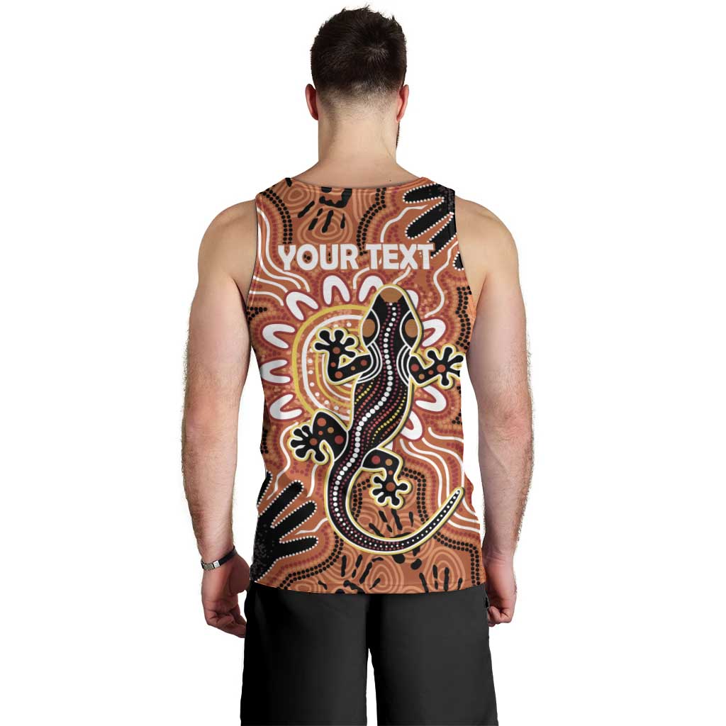 Personalised Australia Lizard NAIDOC Week 2026 Men Tank Top 50 Years of Deadly Aboriginal Art