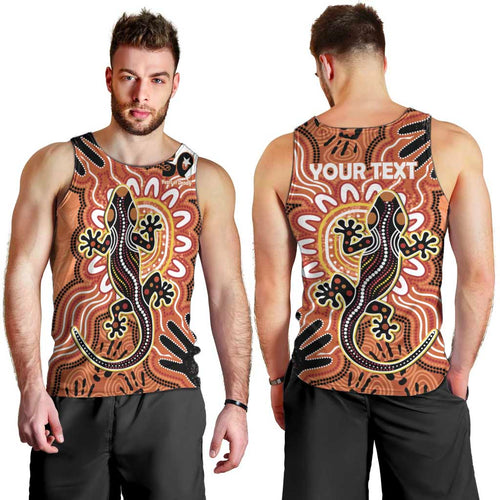 Personalised Australia Lizard NAIDOC Week 2026 Men Tank Top 50 Years of Deadly Aboriginal Art