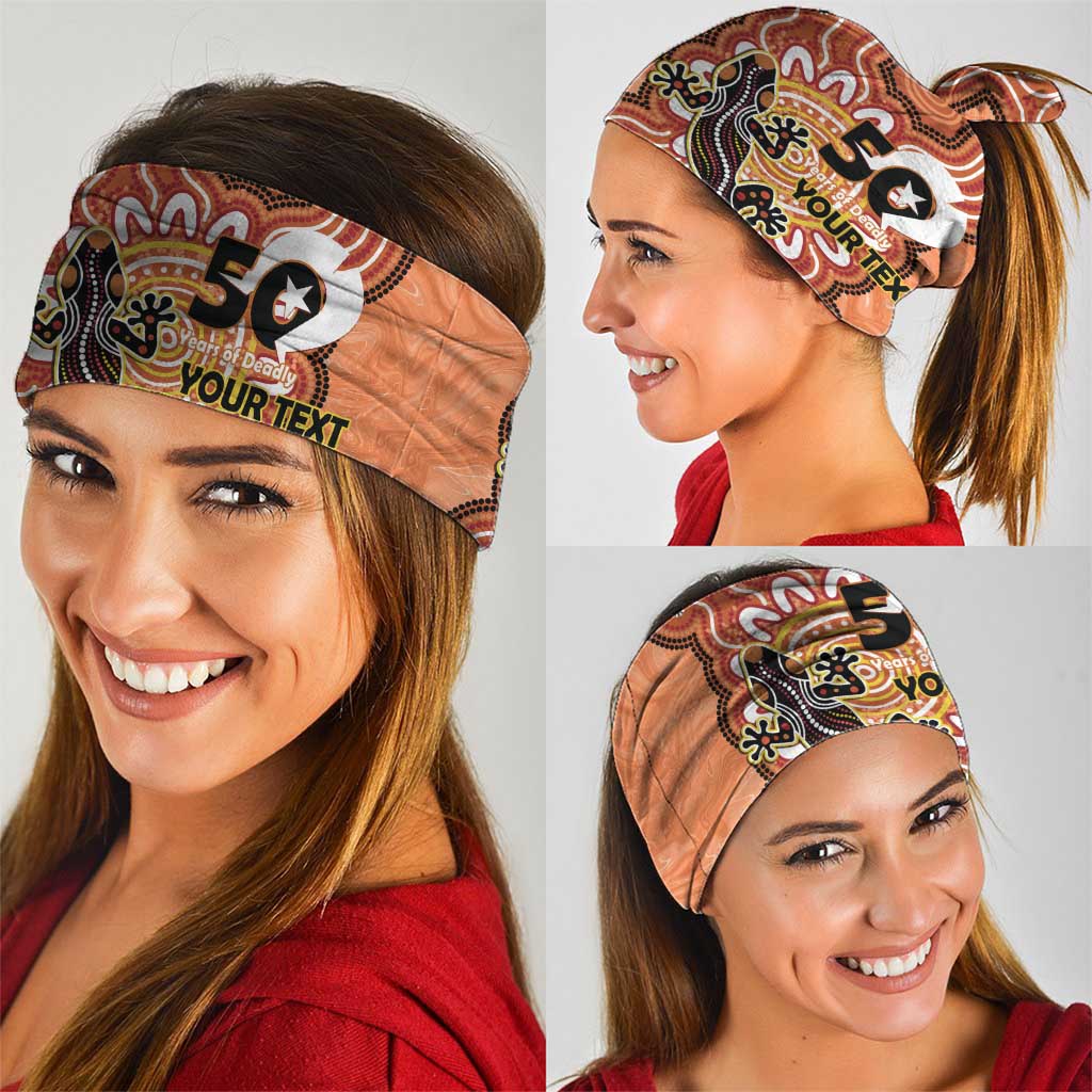 Personalised Australia Lizard NAIDOC Week 2026 Neck Gaiter 50 Years of Deadly Aboriginal Art