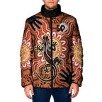 Personalised Australia Lizard NAIDOC Week 2026 Padded Jacket 50 Years of Deadly Aboriginal Art
