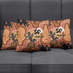 Personalised Australia Lizard NAIDOC Week 2026 Pillow Cover 50 Years of Deadly Aboriginal Art