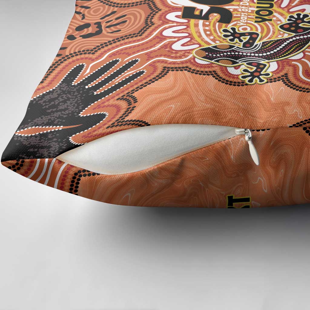 Personalised Australia Lizard NAIDOC Week 2026 Pillow Cover 50 Years of Deadly Aboriginal Art