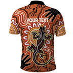 Personalised Australia Lizard NAIDOC Week 2026 Polo Shirt 50 Years of Deadly Aboriginal Art