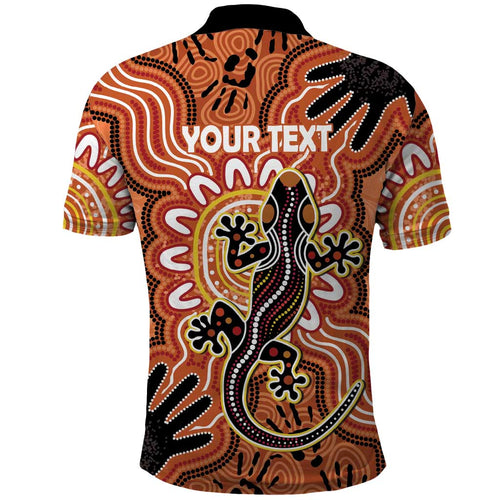 Personalised Australia Lizard NAIDOC Week 2026 Polo Shirt 50 Years of Deadly Aboriginal Art