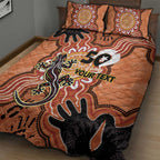 Personalised Australia Lizard NAIDOC Week 2026 Quilt Bed Set 50 Years of Deadly Aboriginal Art