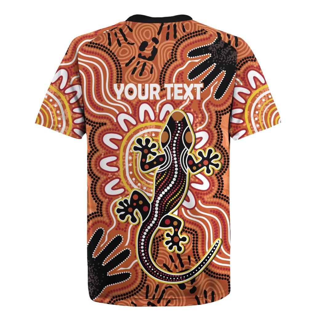 Personalised Australia Lizard NAIDOC Week 2026 Rugby Jersey 50 Years of Deadly Aboriginal Art