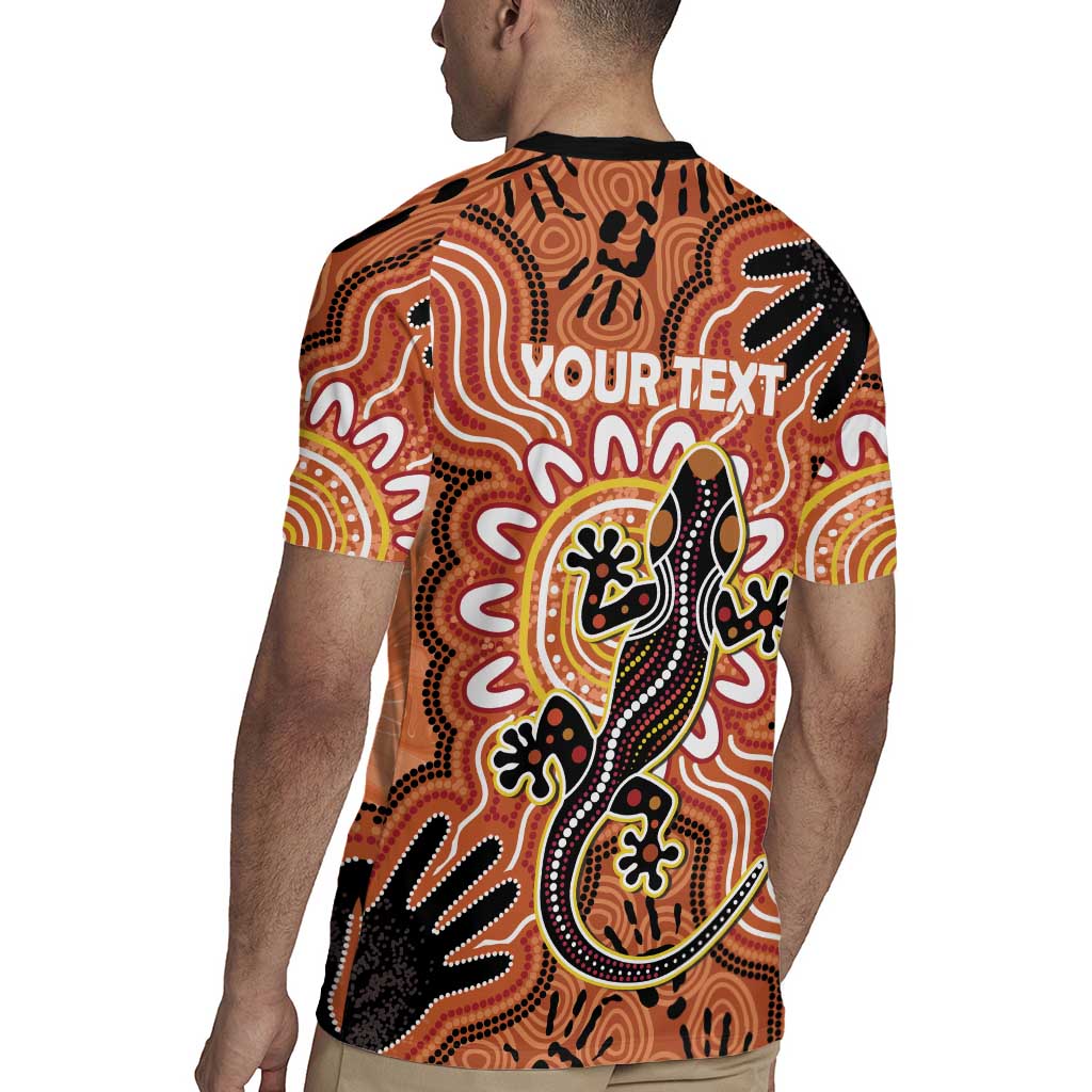 Personalised Australia Lizard NAIDOC Week 2026 Rugby Jersey 50 Years of Deadly Aboriginal Art