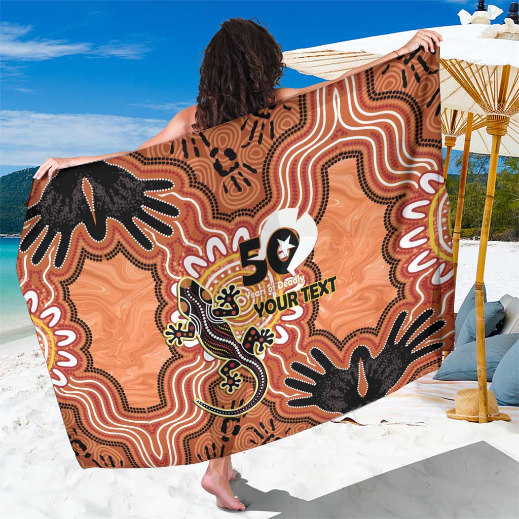 Personalised Australia Lizard NAIDOC Week 2026 Sarong 50 Years of Deadly Aboriginal Art