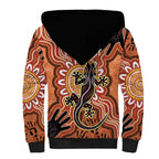 Personalised Australia Lizard NAIDOC Week 2026 Sherpa Hoodie 50 Years of Deadly Aboriginal Art