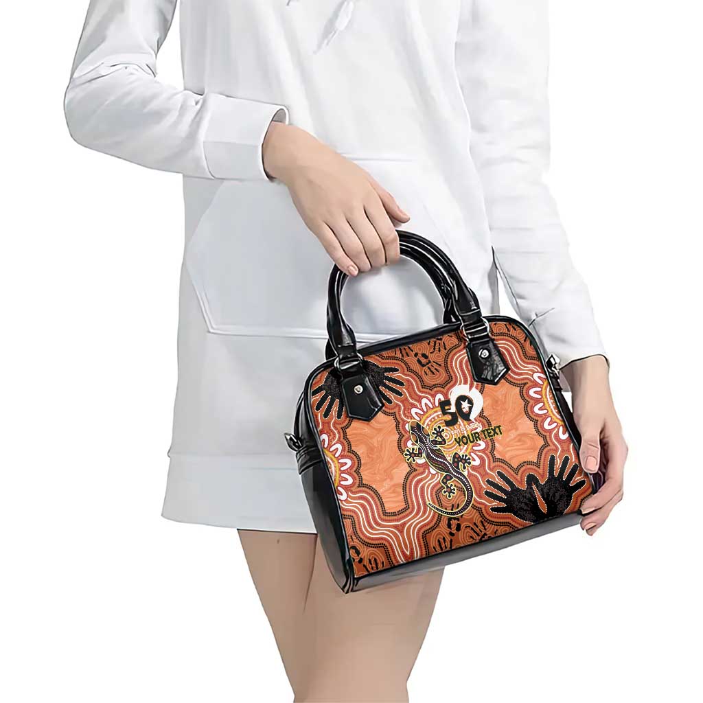 Personalised Australia Lizard NAIDOC Week 2026 Shoulder Handbag 50 Years of Deadly Aboriginal Art