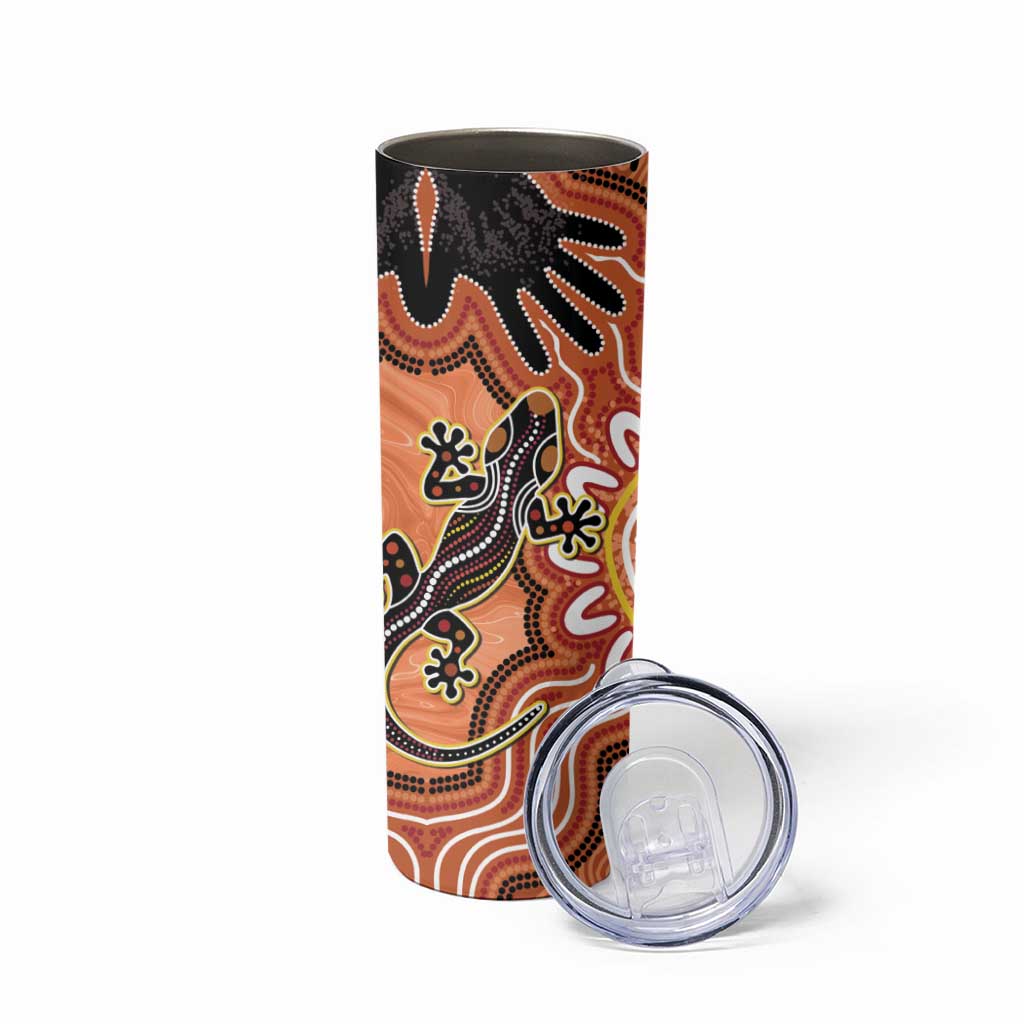 Personalised Australia Lizard NAIDOC Week 2026 Skinny Tumbler 50 Years of Deadly Aboriginal Art