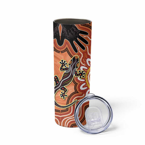 Personalised Australia Lizard NAIDOC Week 2026 Skinny Tumbler 50 Years of Deadly Aboriginal Art