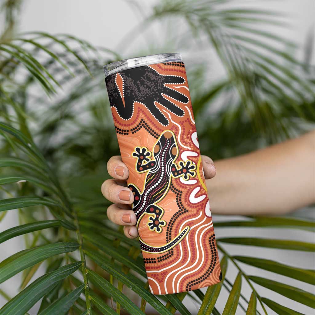 Personalised Australia Lizard NAIDOC Week 2026 Skinny Tumbler 50 Years of Deadly Aboriginal Art