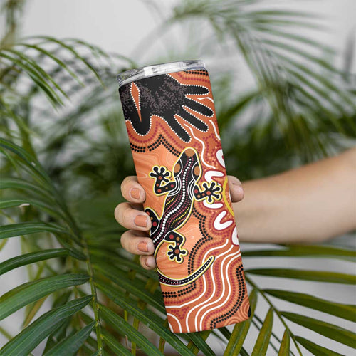 Personalised Australia Lizard NAIDOC Week 2026 Skinny Tumbler 50 Years of Deadly Aboriginal Art
