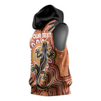Personalised Australia Lizard NAIDOC Week 2026 Sleeveless Hoodie 50 Years of Deadly Aboriginal Art