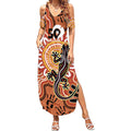 Personalised Australia Lizard NAIDOC Week 2026 Summer Maxi Dress 50 Years of Deadly Aboriginal Art